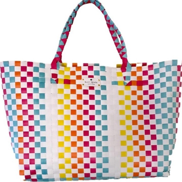 kate spade Handbags - Kate Spade Rainbow tote beach bag